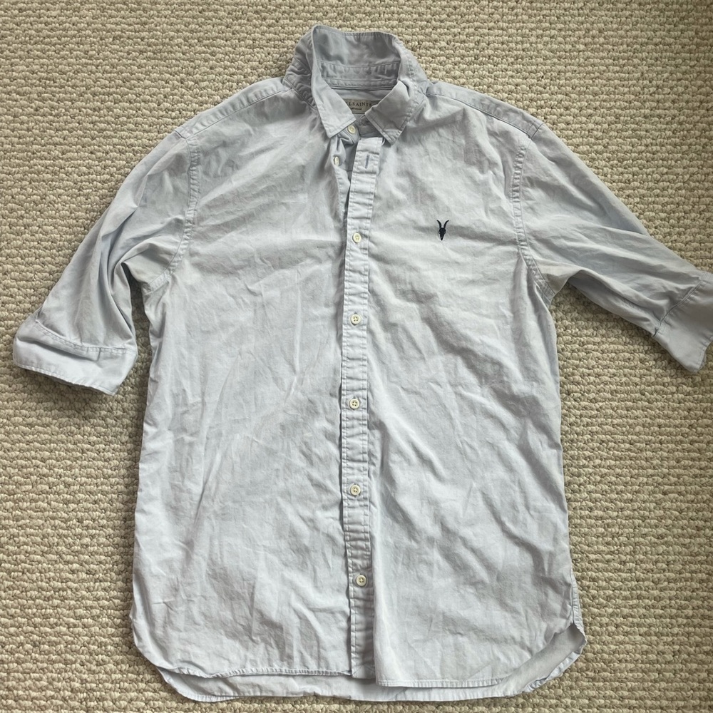 Men’s All Saints Short Sleeve Button Down